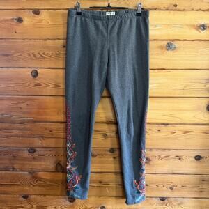 Johnny Was Rosa Embroidered Leggings Small